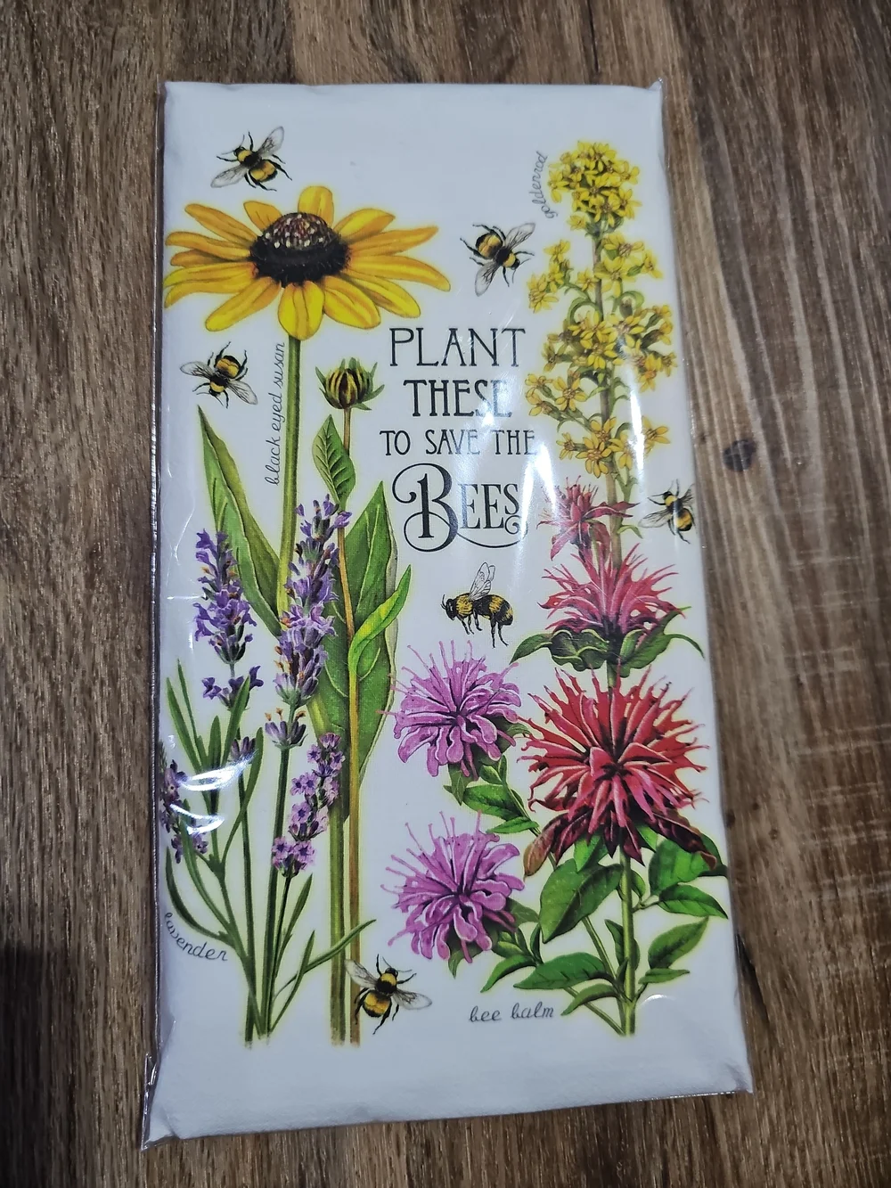 Mary Lake-Thompson Flour Sack Kitchen Towels Set of 3 Garden Bee Bicycle 30x30